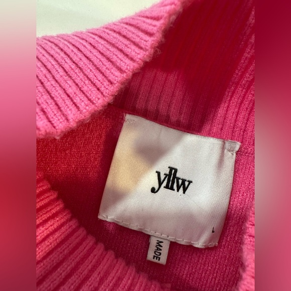 YLLW Yellow the Label Coco Belted Mini Dress Barbie Preppy Colorful Vibrant Mod - Picture 8 of 8